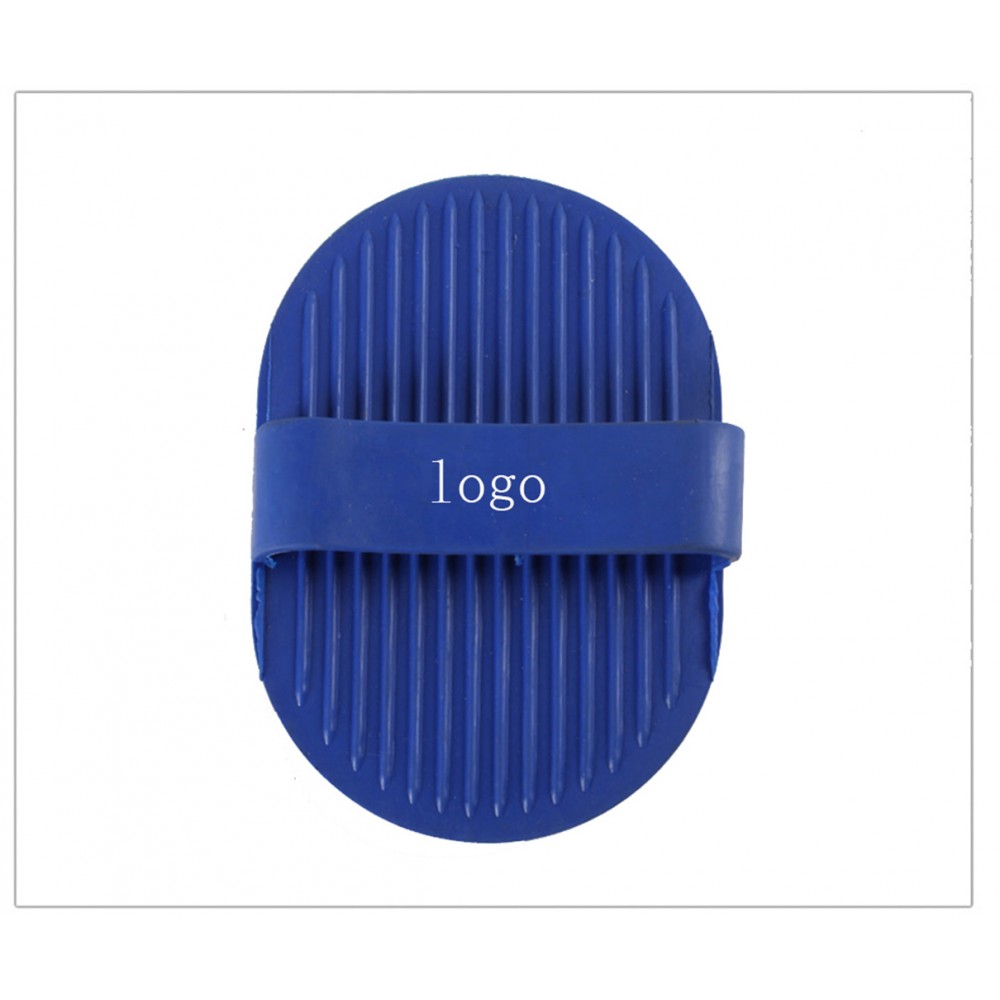 Custom Imprinted Pet Plum Bath Brush Custom Imprinted Pet Plum Bath Brush
