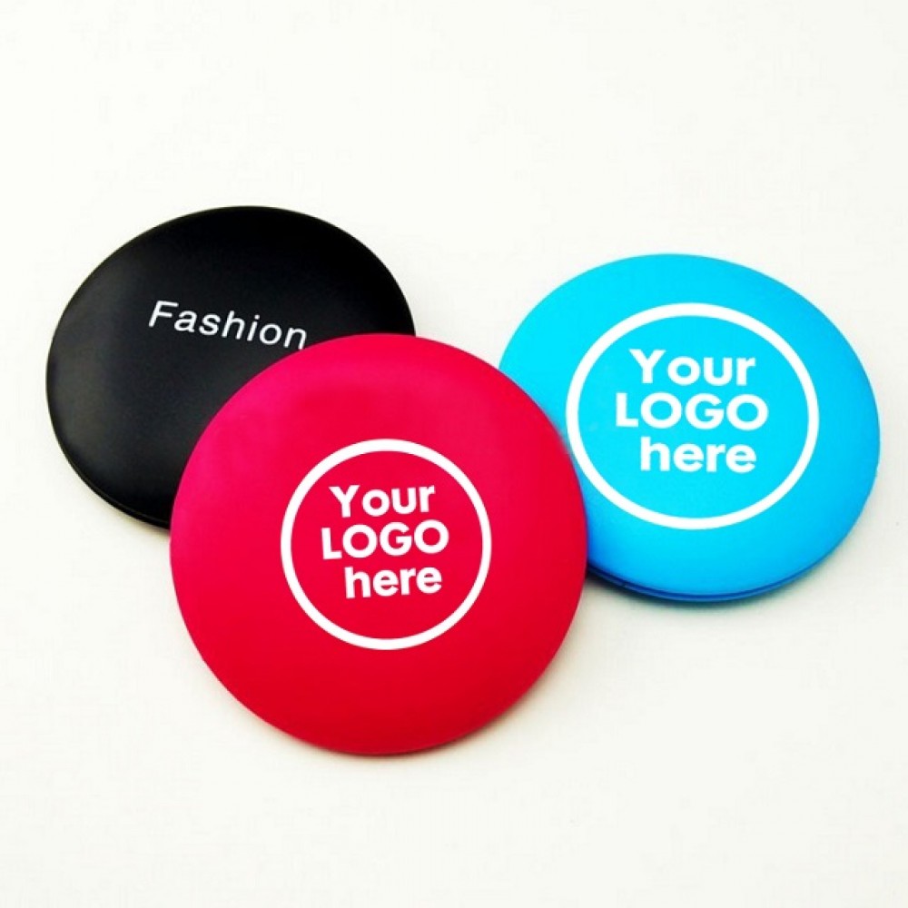 Logo Branded Small Plastic Folding Pocket Mirror Logo Branded Small Plastic Folding Pocket Mirror