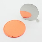Pu Leather Make-Up Mirror with Logo