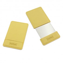 Stainless Steel Travel Makeup Mirror with Logo