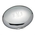 Oval Compact Mirror w/Pouch Custom Printed