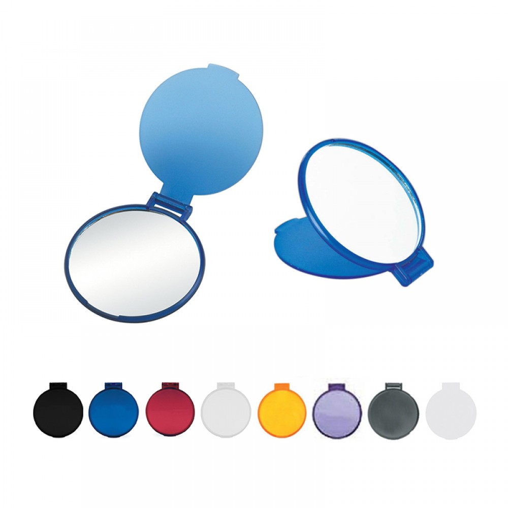 Logo Branded Round Folding Compact Mirror Logo Branded Round Folding Compact Mirror