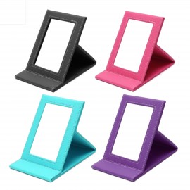 PU Coated Makeup Mirror with Logo