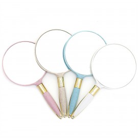 Logo Branded Circular Handheld Mirror  Logo Branded Circular Handheld Mirror