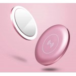 2-In-1 Led Makeup Mirror And Wireless Mobile Phone Charger with Logo