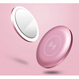 Custom 2-In-1 Led Makeup Mirror And Wireless Mobile Phone Charger