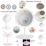 Rechargeable Makeup Mirror With 3 Led Lights with Logo