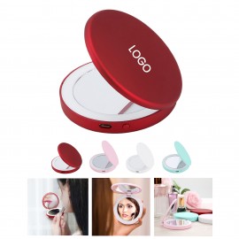 LED Round Makeup Mirror with Logo