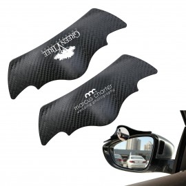 Pair of Car Rain Eyebrow Round Mirror with Logo  Pair of Car Rain Eyebrow Round Mirror with Logo