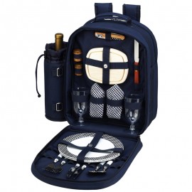 Logo Branded Picnic Backpack for Two