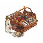 Custom Printed Largo 2 Person Handmade Picnic Basket