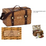 Custom Printed Woodstock 4 Person Picnic Basket