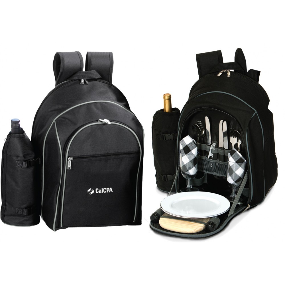 Logo Branded Endeavor Backpack Picnic Set Logo Branded Endeavor Backpack Picnic Set