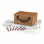 Logo Branded Bristol Picnic Basket w/Service for 2