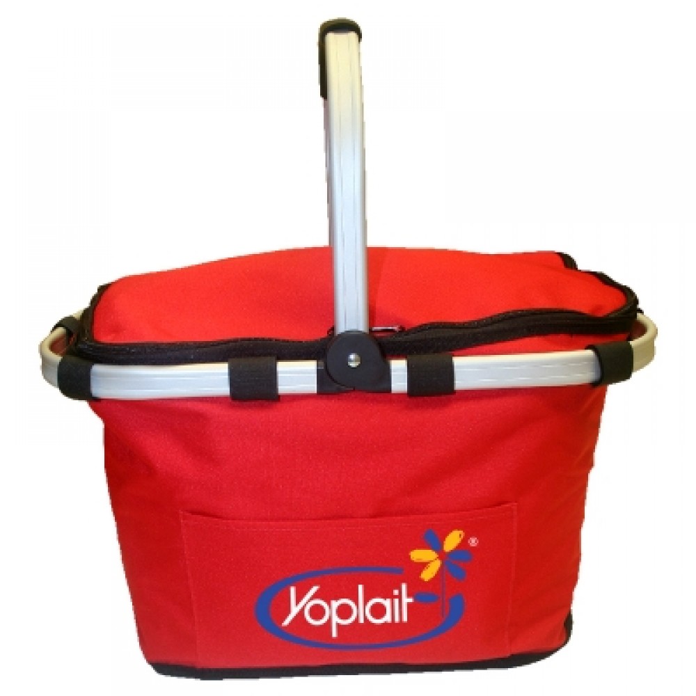 Insulated Picnic/ Shopper Basket Custom Printed Insulated Picnic/ Shopper Basket Custom Printed