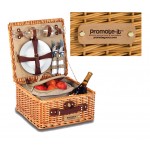 Logo Branded Baxter 2 Person Handmade Picnic Basket