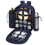 Logo Branded Picnic Coffee Backpack for 2 with Cooler