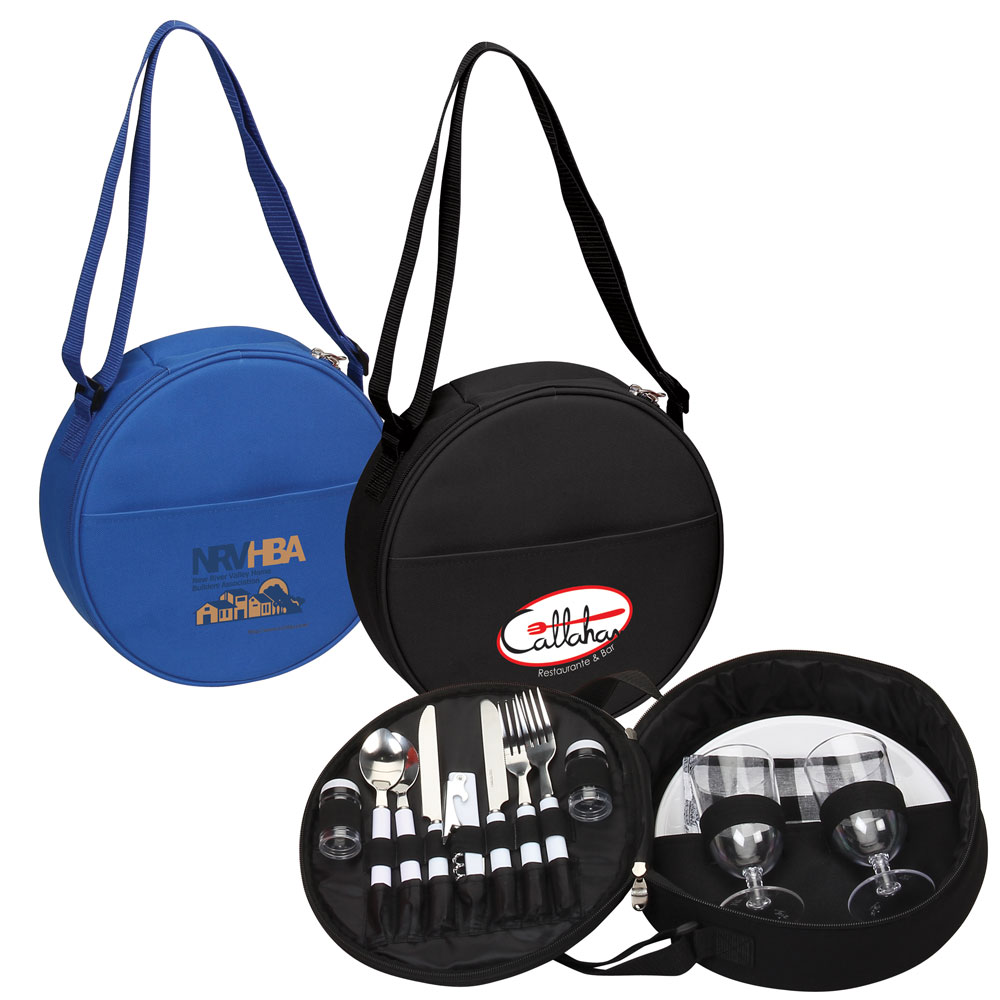 Logo Branded 2pcs Picnic Set Case Logo Branded 2pcs Picnic Set Case