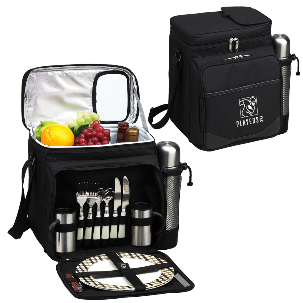 Picnic Set for 2 with Cooler & Coffee Service Logo Branded Picnic Set for 2 with Cooler & Coffee Service Logo Branded