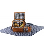 Custom Imprinted Saratoga 2 Person Picnic Basket with Blanket