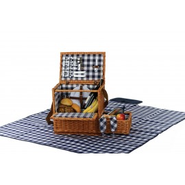 Custom Imprinted Saratoga 2 Person Picnic Basket with Blanket