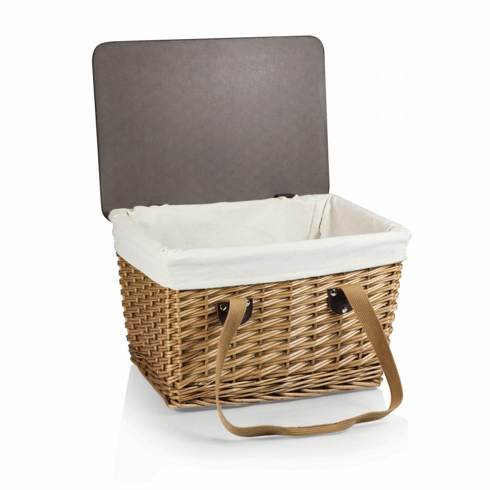 Custom Printed Canasta Grande Willow Basket w/Removable Lid and Double Handles Custom Printed Canasta Grande Willow Basket w/Removable Lid and Double Handles