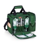 Logo Branded Malibu - Picnic Tote w/Deluxe Picnic Service for 2 - Solid Colors