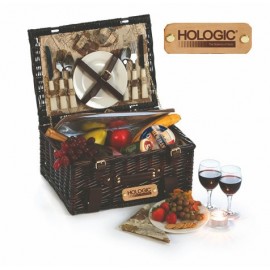 Copley 2 Person Handmade Picnic Basket Custom Printed  Copley 2 Person Handmade Picnic Basket Custom Printed