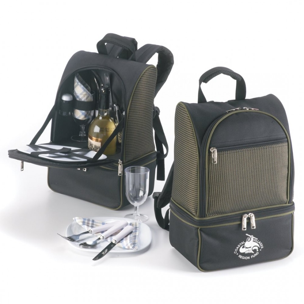 Custom Imprinted The Impression Picnic Set - Black Custom Imprinted The Impression Picnic Set - Black