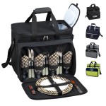 Logo Branded Picnic Set for 4 with Cooler