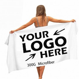 Beach Towel w/Heat Sublimation (30"x58") Logo Branded