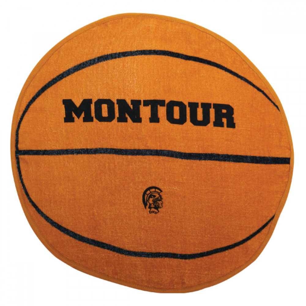 Fiber Reactive Basketball Shaped Sport Towel (Screen Print) Custom Printed Fiber Reactive Basketball Shaped Sport Towel (Screen Print) Custom Printed