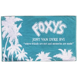 Custom Embroidered Large Custom Jacquard Woven Beach Towel (34"x70")  Custom Embroidered Large Custom Jacquard Woven Beach Towel (34"x70")
