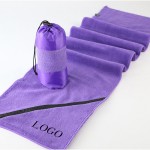 11.8" x 43" Yoga Mat Towel Custom Imprinted