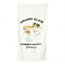 Velour Beach Towel Custom Printed