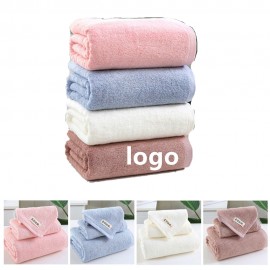 Custom Embroidered Bamboo Fiber Cotton Bath Towel  Custom Embroidered Bamboo Fiber Cotton Bath Towel