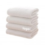 Cotton White Hotel Salon Hand Towels Custom Printed
