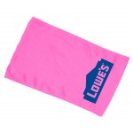 Budget Rally Terry Towel Hemmed 11x18 - Hot Pink (Imprinted) Custom Printed