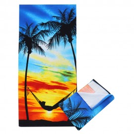 35" X 60" Full Color Beach Towel with Logo