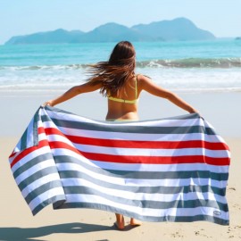 Personalized 40" x 75" King size Sublimated Heavyweight Microfiber Beach Towel