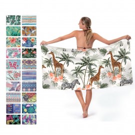 Custom Full Color Quick Dry Beach Towel MOQ 50PCS with Logo