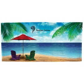 Custom Embroidered Xpress Towels Water's Edge Stock Design Beach Towel  Custom Embroidered Xpress Towels Water