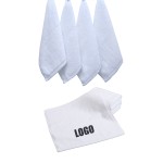 Custom Embroidered Solid White Cotton Hand Towels