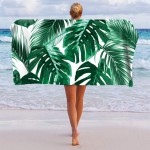 Dual-Sided Microfiber Beach Towel Logo Branded