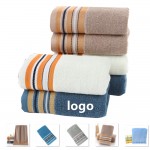 Custom Embroidered Strips Jacquard Pattern Cotton Hand Towels