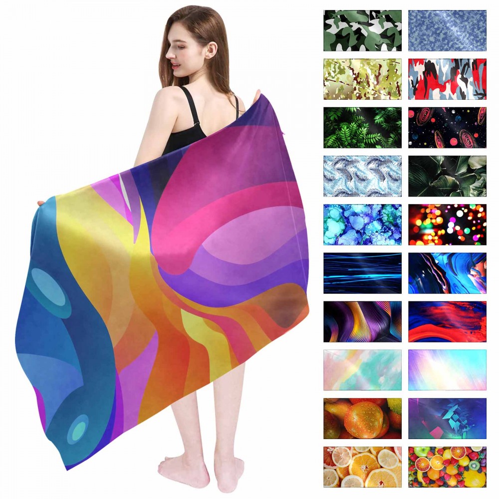 Custom Embroidered Microfiber Beach Towels Custom Embroidered Microfiber Beach Towels