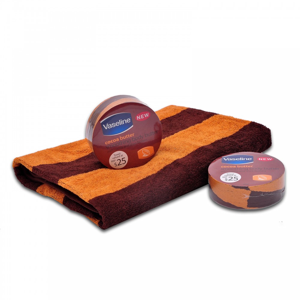 Custom Imprinted Custom Jacquard strip terry towel Custom Imprinted Custom Jacquard strip terry towel