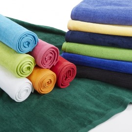 Velour Beach Towel Logo Branded  Velour Beach Towel Logo Branded