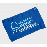 Fingertip Towel Hemmed and Grommetted 11x18 - Royal (Imprinted) Logo Branded