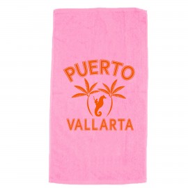 Velour Beach Towel Logo Branded